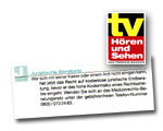 TV Hören und Sehen - März 2004 TV Hören und Sehen - März 2004