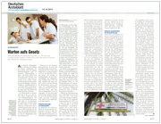 Deutsches Ärzteblatt - Oktober 2011: Warten aufs Gesetz Deutsches Ärzteblatt - Oktober 2011: Warten aufs Gesetz
